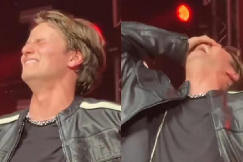 [ВИДЕО] Јаков Јозиновиќ емотивен на концертот во Скопје, не можеше да ги запре солзите