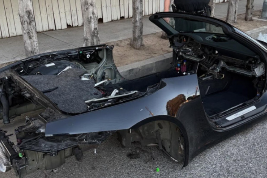 „Porsche 911“ „канибализиран“ за делови во Лос Анџелес: Како никој не го забележал ова?
