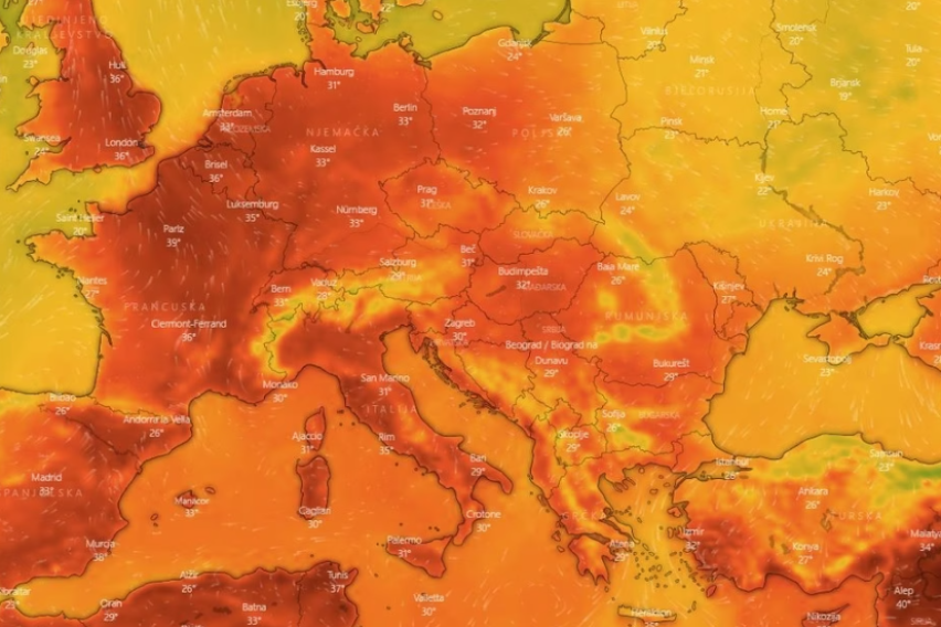 Од север сѐ до Медитеранот: „Опасно високи“ температури ѝ се закануваат на Европа