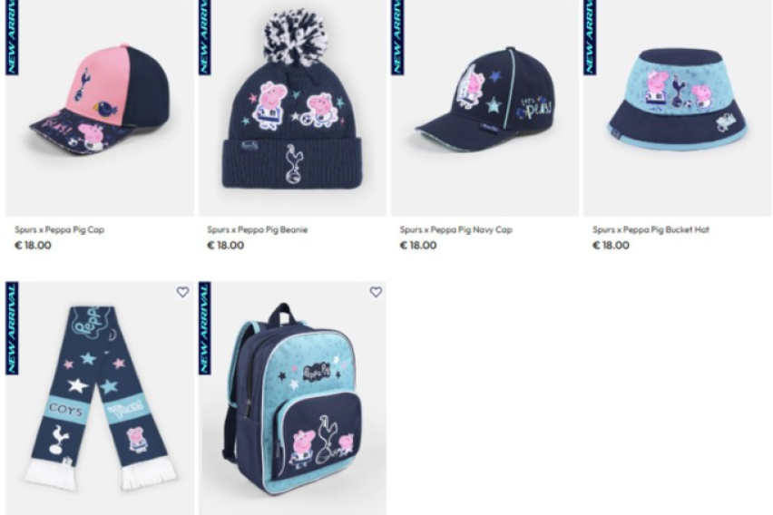 Тотенхем среде борба за опстанок лансираше колекција со „Пепа Прасе“. Навивачите ги исмеваат