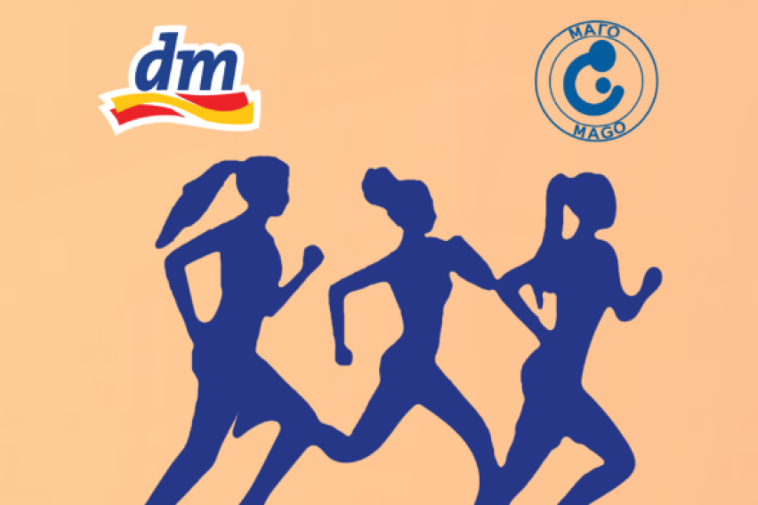 dm со катче за бесплатни гинеколошки совети, дегустација на dmBio безалкохолни коктели и енергетска поддршка на женската трка во Градски парк