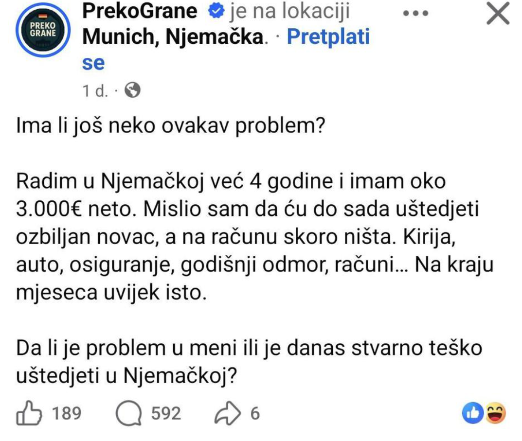 Исповедта на работник во Германија ги испровоцира Балканците: „Имам плата од 3.000 евра, и за 4 години не заштедив ниту еден цент“